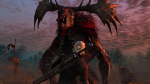 geralt fighting enemy in the witcher 3 remastered