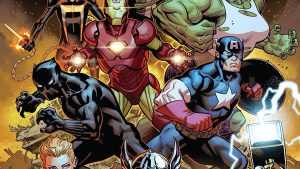 Art from a Marvel Avengers comic book
