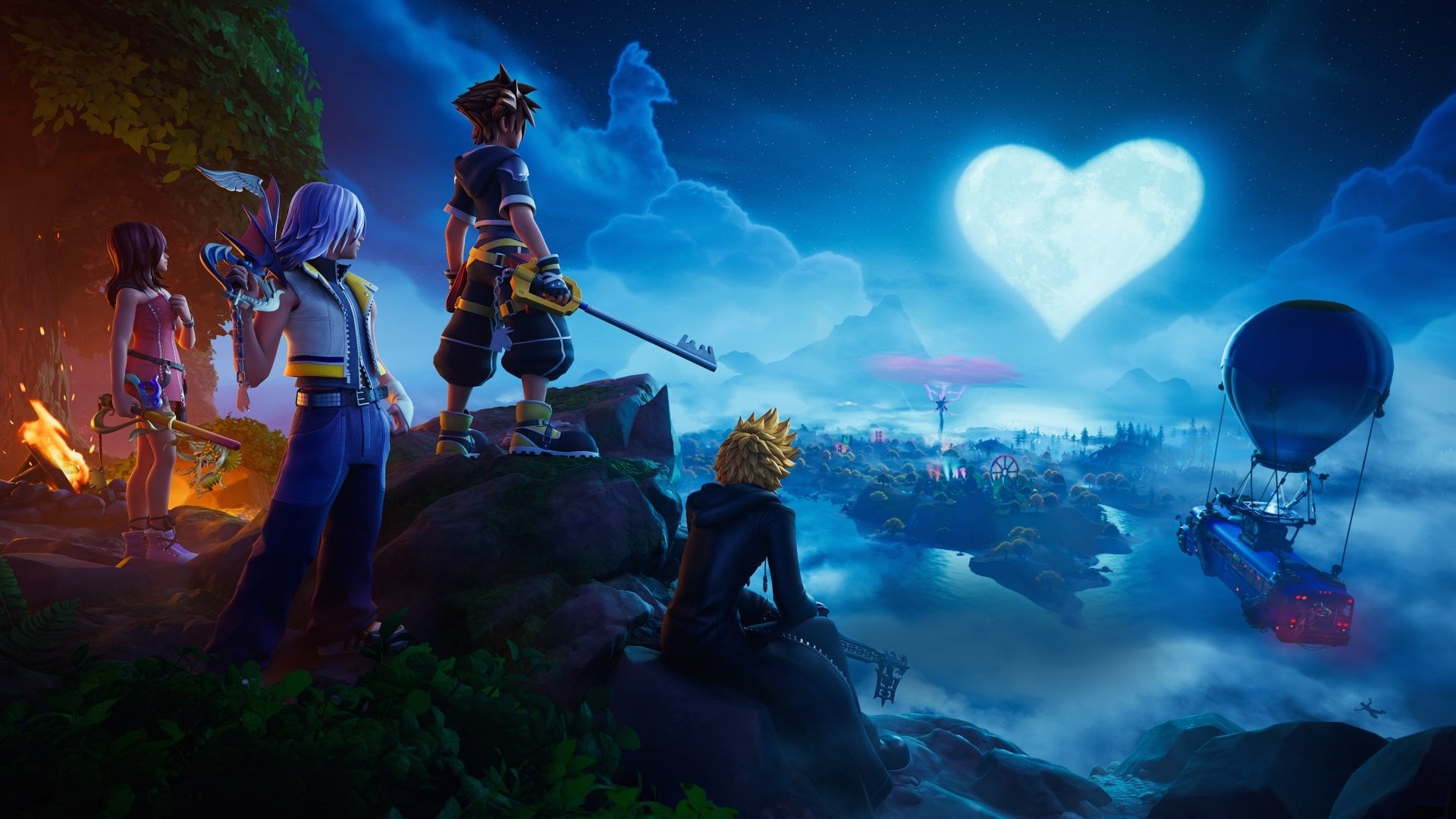 Fortnite game logo and update information