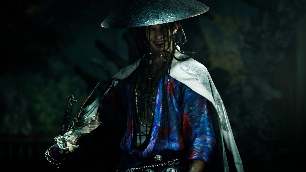 character laughing in onimusha way of the sword