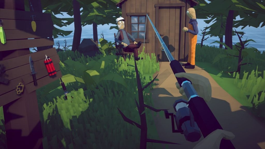 holding a fishing rod in how to fish