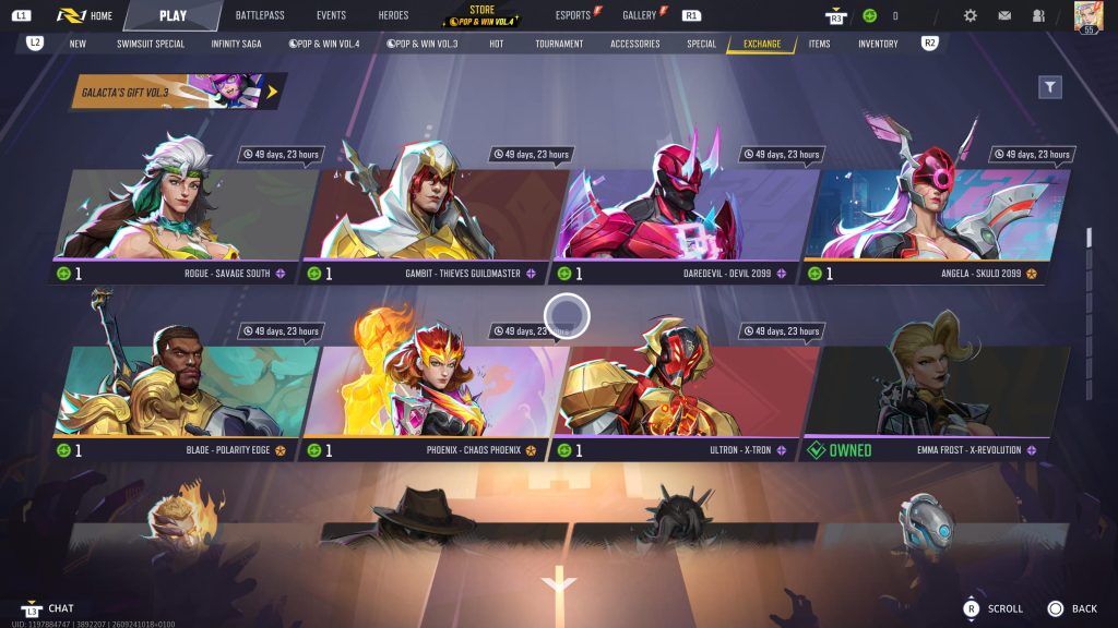 Marvel Rivals Costume Coin Skins