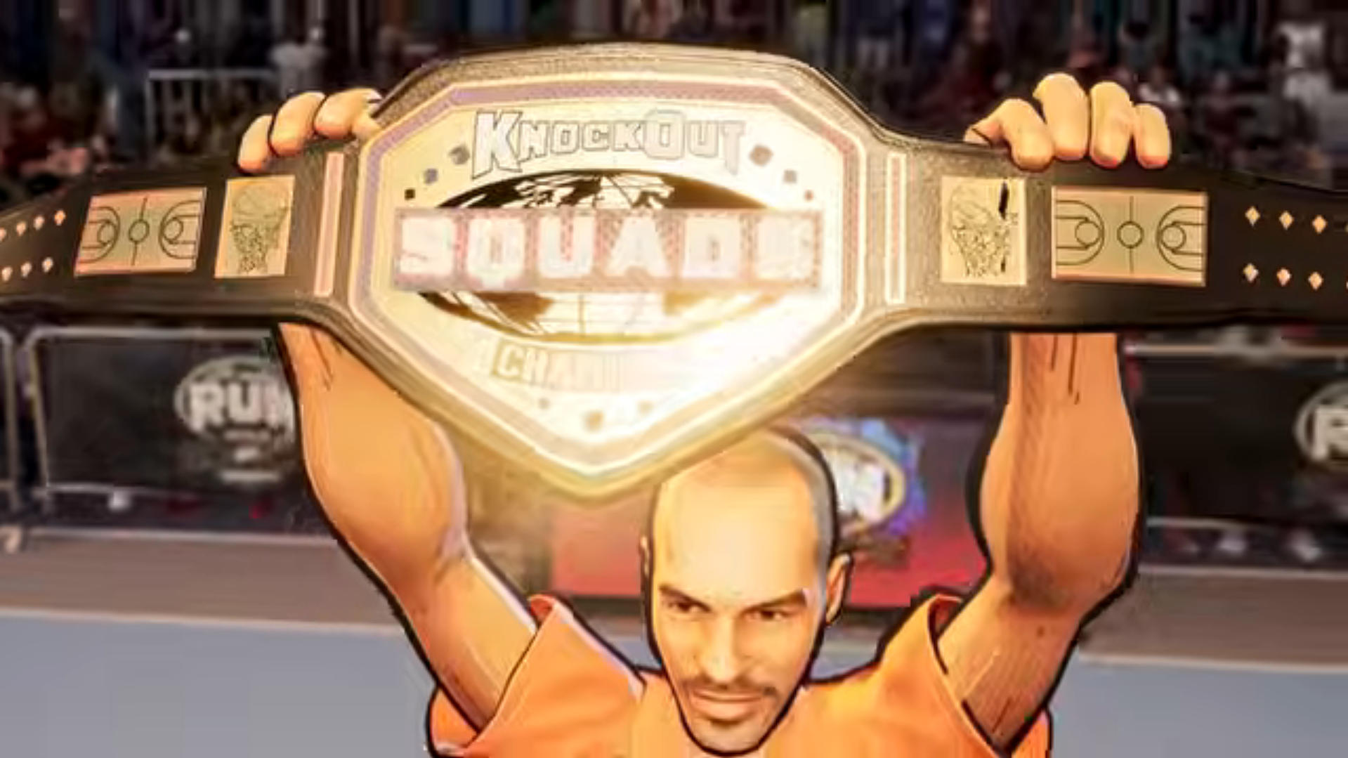 NBA The Run Wave One update promotional artwork featuring championship belts and 2000s era legends