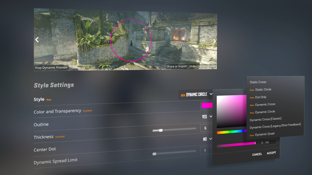 New Crosshairs CS2