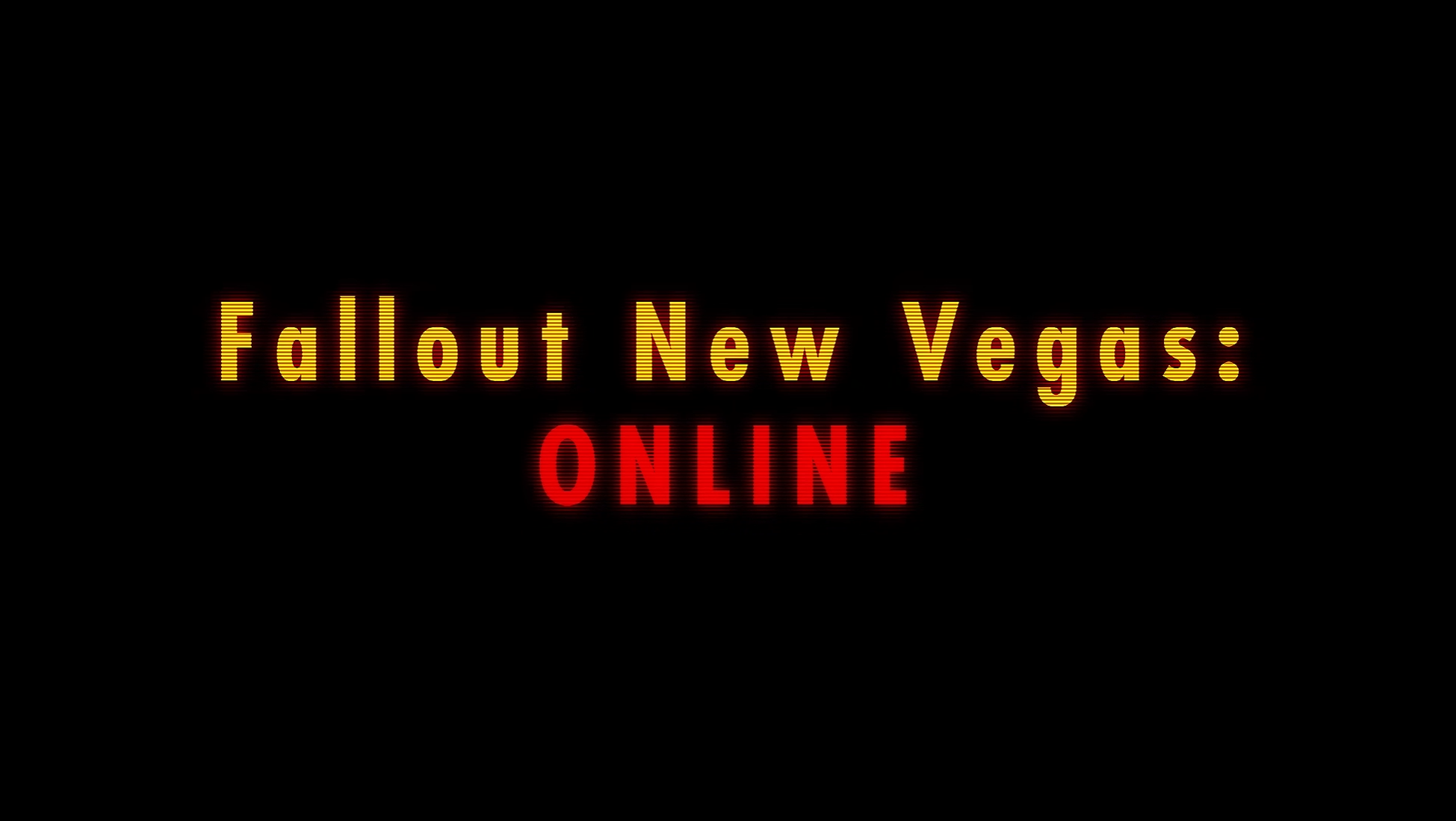 New Vegas: Online multiplayer mod debut trailer screenshot showing Mojave Wasteland with multiple players