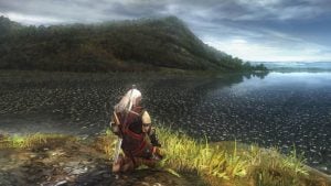 geralt praying in the witcher