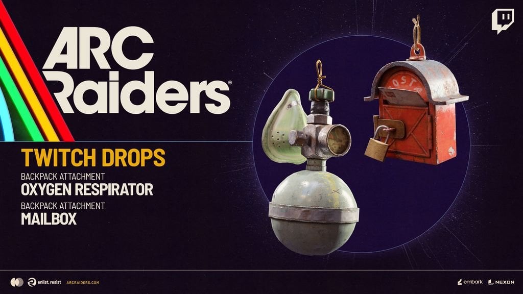 Twitch Drop rewards in ARC Raiders
