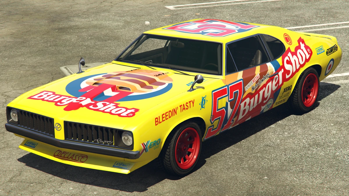 Burger Shot livery car from Grand Theft Auto