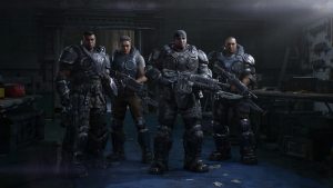A squad in Gears of War: E-Day
