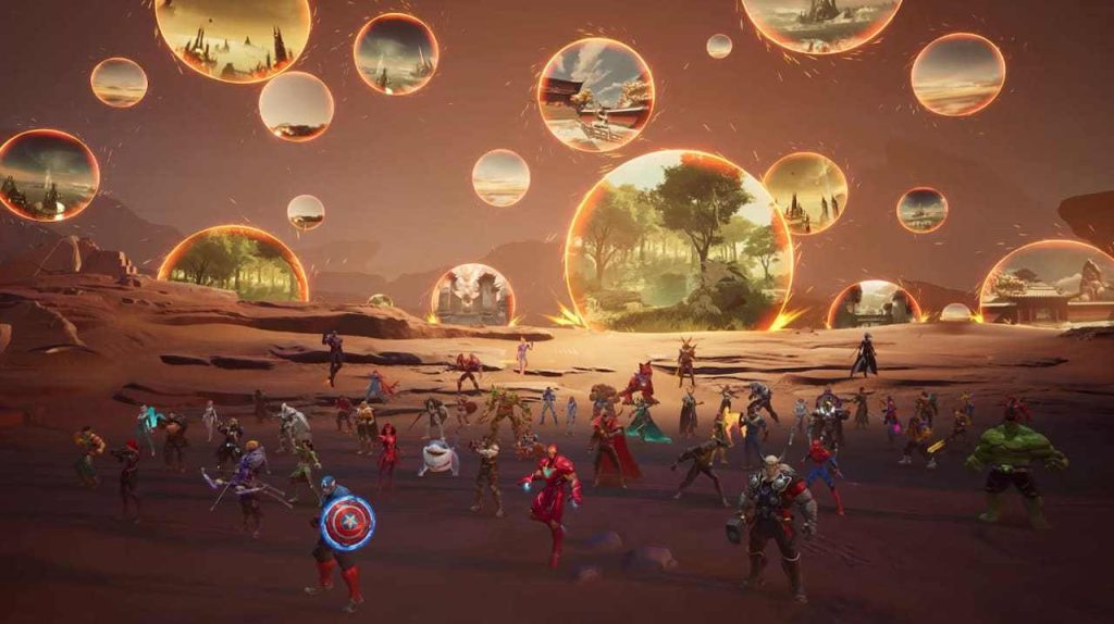 A shot from the Avengers: Endgame event