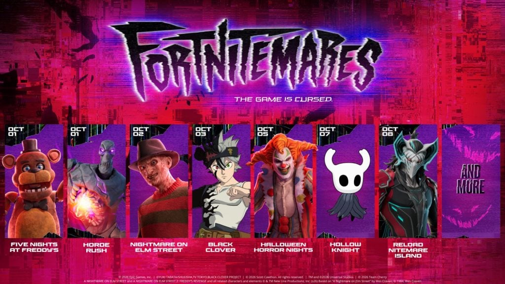 fortnitemares content 2026 fortnite