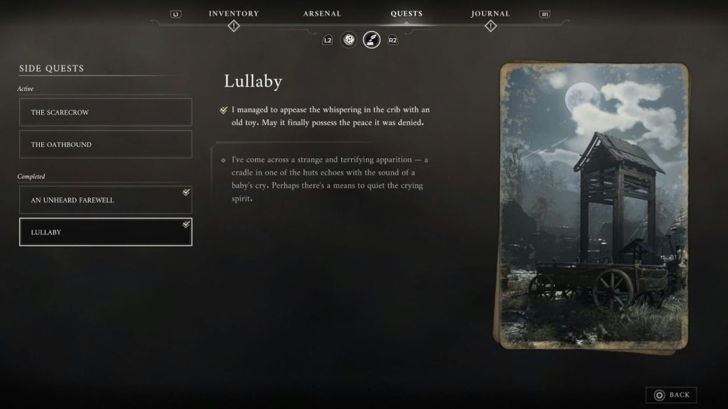 lullaby quest description in valor mortis