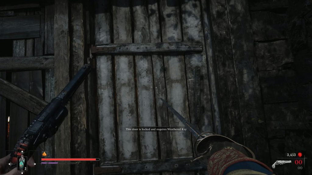 weathered key door message prompt in valor mortis