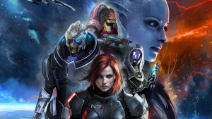 A promotional image for Mass Effect
