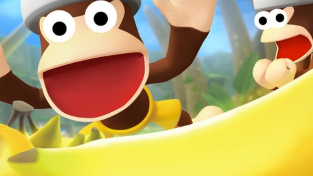 monkey jumping on banana in ape escape