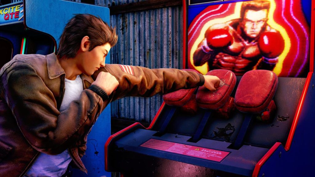 shenmue 3 character punching boxing mini-game
