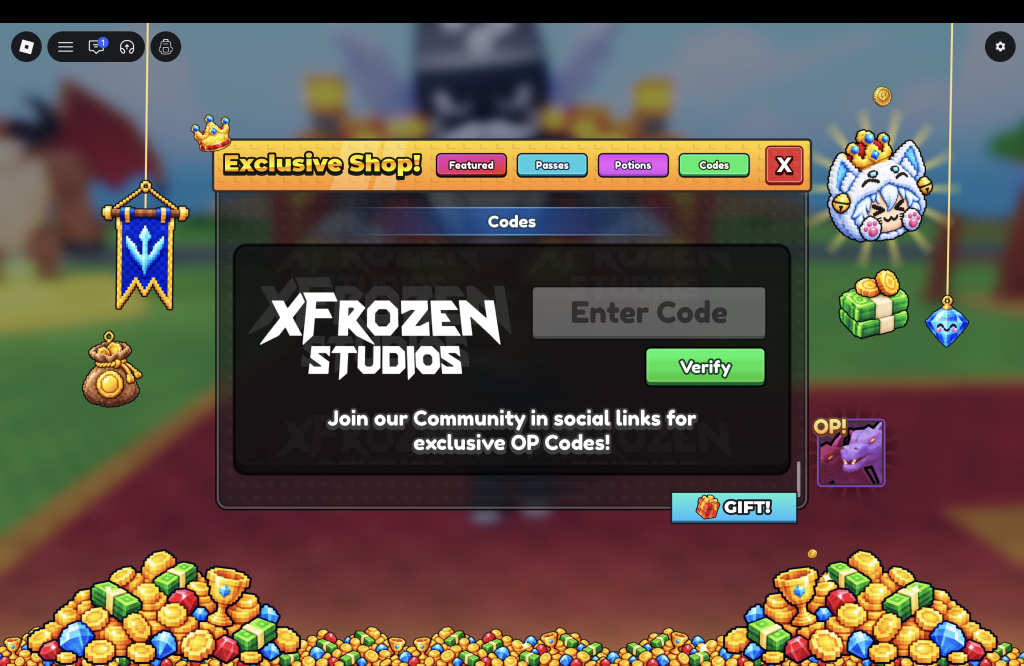 Shuffle An Egg Codes Redemption Menu