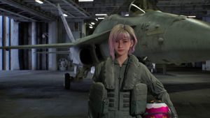 A character in Ace Combat 8