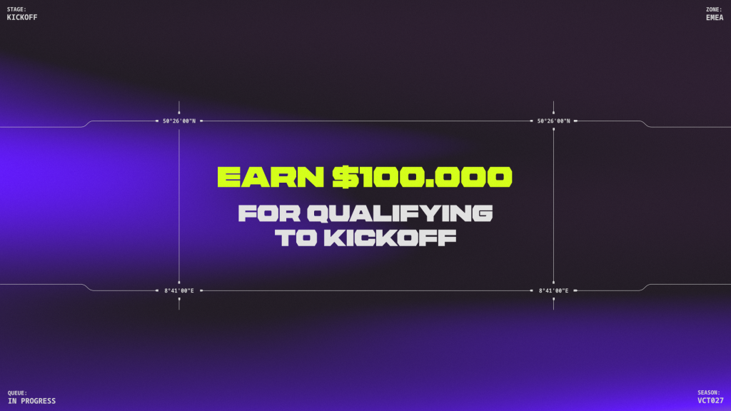 VCT 2027 EMEA Kickoff financial package